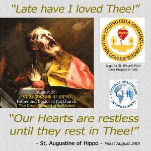 Feast of St. Augustine - August 28, 2017