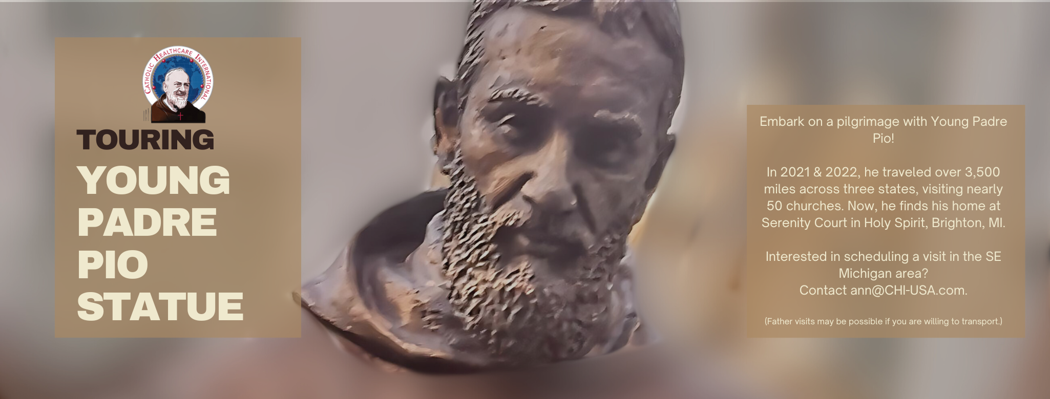 Young Padre Pio Statue